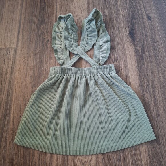 💙 Wonder Nation Girls Soft Thick Corduroy Overall Dress Size 4T Fall Winter Cla - Picture 7 of 8